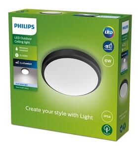 Philips 8719514417892 Doris venkovní stropní svítidlo LED 6W/640lm 4000K IP54 černá