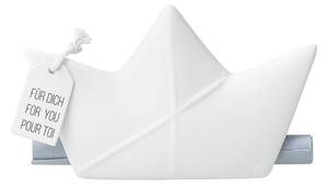 Porcelánová dekorace na vzkazy Boat