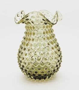 Floriánova huť Váza Hobnail - Ananas lesní zelená