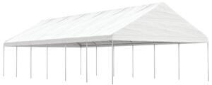 Altán se střechou bílý 13,38 x 5,88 x 3,75 m polyethylen 3155522