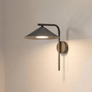 TK Lighting Nástěnné světlo Lume, hnědé, kov, výška 30,5 cm, stmívatelný, Hnědá / rez, Ložnice, kov