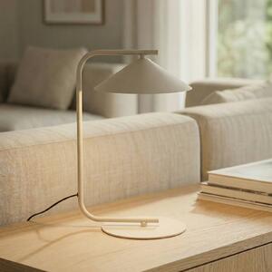 TK Lighting Stolní lampa Lume, krémová, kov, výška 42 cm, Krémová / jantar, Ložnice, kov