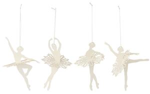 Závěsná papírová dekorace Ballerina – set 4 ks
