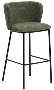 Kave Home Zelená barová židle Ciselia 75 cm