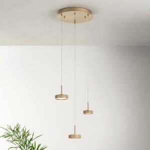 Ondaluce - LED Stmívatelný lustr na lanku NINA LED/24W/230V pr. 35 cm zlatá