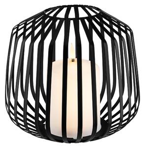 Livarno® LED svíčka v kovovém košíku (černá) (100410358002)