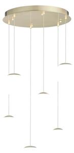 Ondaluce - LED Lustr na lanku SANTOS LED/48W/230V pr. 45 cm zlatá/bílá