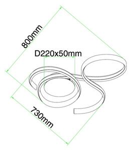 Ondaluce - LED Stmívatelné nástěnné svítidlo TWIST LED/57W/230V bílá