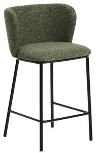 Kave Home Zelená barová židle Ciselia 65 cm