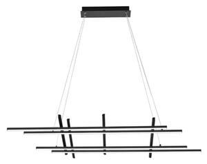 Ondaluce - LED Stmívatelný lustr na lanku MOVIDA LED/114W/230V černá