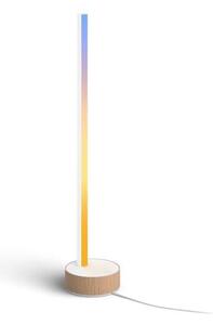 Philips HUE White and color ambiance 8719514433465 Signe stolní svítidlo LED 55,3cm 11,8W/1040lm bílá, imitácia dreva, bluetooth