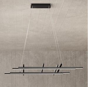 Ondaluce - LED Stmívatelný lustr na lanku MOVIDA LED/114W/230V černá