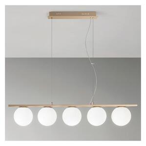 Ondaluce - Lustr na lanku MONILE 5xE14/10W/230V zlatá/bílá