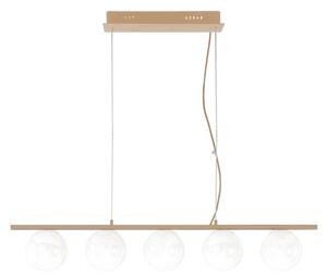 Ondaluce - Lustr na lanku MONILE 5xE14/10W/230V zlatá/bílá