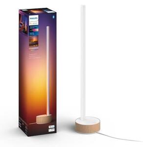 Philips HUE White and color ambiance 8719514433465 Signe stolní svítidlo LED 55,3cm 11,8W/1040lm bílá, imitácia dreva, bluetooth