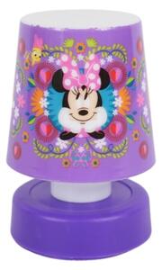 LED dětská noční lampička MINNIE 11 cm fialová