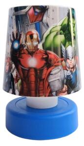 LED dětská noční lampička AVENGERS 11 cm modrá
