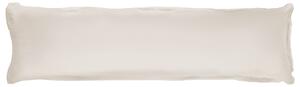 Livarno® Potah na polštář z mikrovláknitého saténu, 40 x 145 cm (krémová) (100411483006)