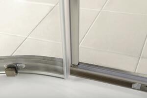 Gelco, ANTIQUE čtvrtkruhová sprchová zástěna 1000x1000mm, 2 dveře, čiré sklo, bronz, GQ5210C