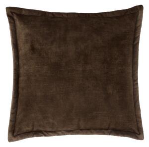 Livarno® Dekorativní polštář, 45 x 45 cm (samet/hnědá) (100410203003)