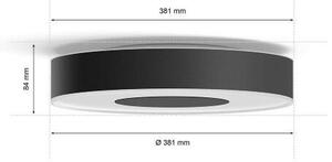 Philips HUE White and color ambiance 8719514452251 Xamento stropní svítidlo LED D381mm 33,5W/2350lm IP44 černá bluetooth