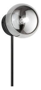 Ondaluce - Nástěnné svítidlo JEWEL 1xE14/10W/230V černá/kouřová černá