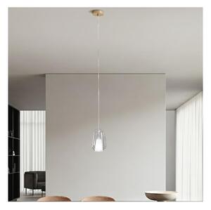 Ondaluce - Lustr na lanku THELMA 1xE27/15W/230V pr. 19 cm zlatá/čirá