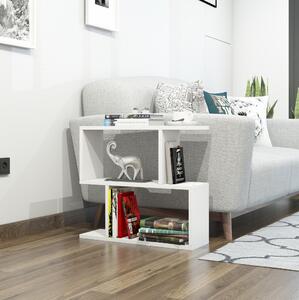 Příruční stolek Lizoo (bílá). Akce -10%