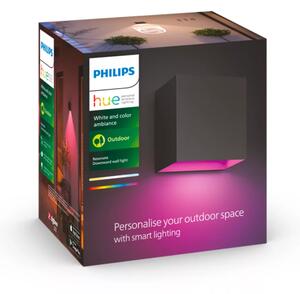 Philips Hue White and color ambiance 8719514466777 Resonate nástěnné svítidlo LED 8W/590lm 2200-6500K+RGB IP44 černá