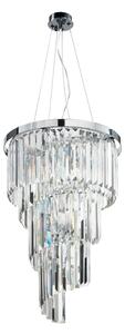 Ondaluce - Křišťálový lustr na lanku ALEXANDER 7xE14/10W/230V lesklý chrom