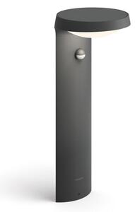 Philips 8719514476899 Tyla exteriérový sloupek LED se senzorem 9W 930lm/200lm 4000K antracit