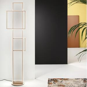 Ondaluce - LED Stmívatelná stojací lampa DOWEL LED/77W/230V 166 cm zlatá