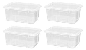 W5 Úložný box s víkem, 11 l, 4 kusy (100410748)