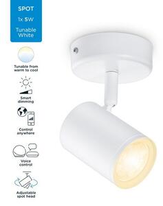Philips WiZ Tunable white 8719514551756 IMAGEO bodové svítidlo 1xGU10 5W/350lm 2700-6500K bílá stmívatelné