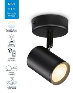 Philips WiZ Tunable white 8719514551817 IMAGEO bodové svítidlo 1xGU10 5W/350lm 2700-6500K černá stmívatelné