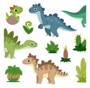 Dětský lustr KIDS ROOM 1xE27/60W/230V pr. 40 cm dinosaurus