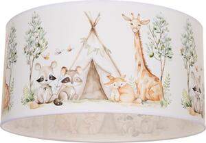Dětské stropní svítidlo KIDS ROOM 1xE27/60W/230V pr. 40 cm zvířátka