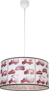 Dětský lustr KIDS ROOM 1xE27/60W/230V pr. 40 cm hasiči