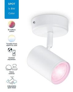 Philips WiZ Colors 8719514551879 IMAGEO bodové svítidlo 1xGU10 5W/350lm 2200-6500K+RGB bílá stmívatelné