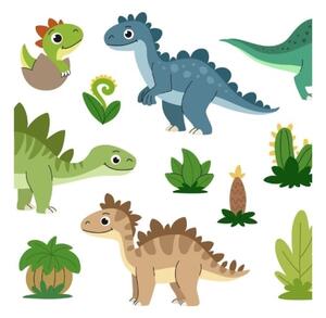 Dětské stropní svítidlo KIDS ROOM 1xE27/60W/230V pr. 40 cm dinosaurus