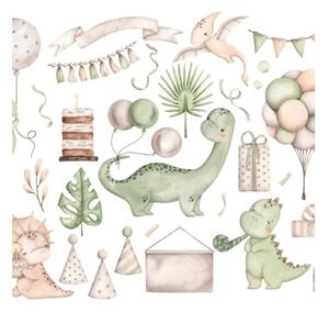 Dětské stropní svítidlo KIDS ROOM 1xE27/60W/230V pr. 40 cm dinosaurus