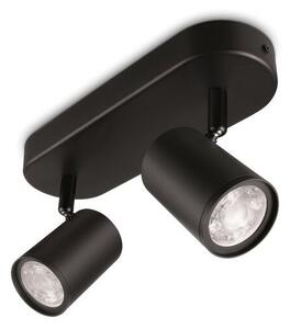 Philips WiZ Colors 8719514551954 IMAGEO bodové svítidlo 2xGU10 10W/700lm 2200-6500K+RGB černá stmívatelné