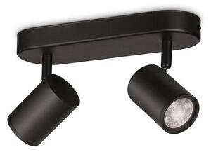 Philips WiZ Colors 8719514551954 IMAGEO bodové svítidlo 2xGU10 10W/700lm 2200-6500K+RGB černá stmívatelné