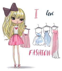 Dětské stropní svítidlo GIRLS VIBES 1xE27/60W/230V pr. 40 cm I love fashion