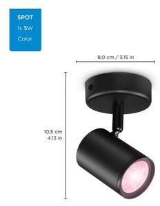 Philips WiZ Colors 8719514551930 IMAGEO bodové svítidlo 1xGU10 5W/350lm 2200-6500K+RGB černá stmívatelné