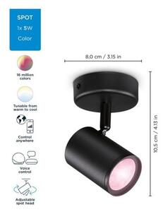 Philips WiZ Colors 8719514551930 IMAGEO bodové svítidlo 1xGU10 5W/350lm 2200-6500K+RGB černá stmívatelné