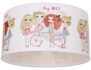 Dětské stropní svítidlo GIRLS VIBES 1xE27/60W/230V pr. 40 cm dívky