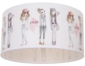 Dětské stropní svítidlo GIRLS VIBES 1xE27/60W/230V pr. 40 cm dívky
