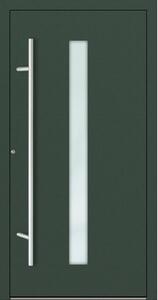 Hliníkové vchodové dveře FM Turen Premium P90 M01 zelená RAL6009
