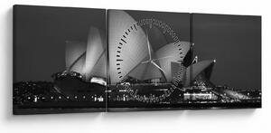 Obraz Opery v Sydney (s hodinami) (90x30 cm)